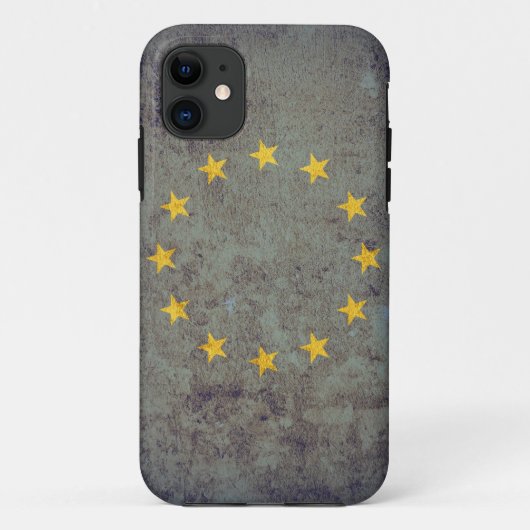 EU-Flagge - Grunge Case-Mate iPhone Hülle (Rückseite)