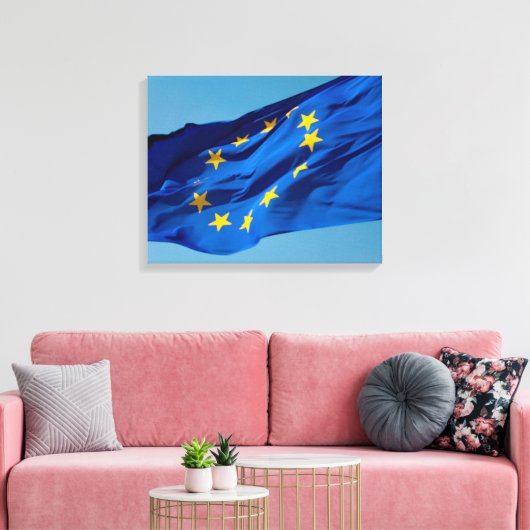 EU-Flagge Leinwanddruck (Insitu (Wohnzimmer))