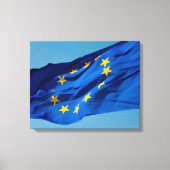 EU-Flagge Leinwanddruck (Vorderseite)