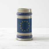 EU-Flagge.mit EURO-Symbol Bierglas (Mittel)