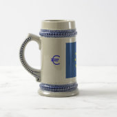 EU-Flagge.mit EURO-Symbol Bierglas (Links)