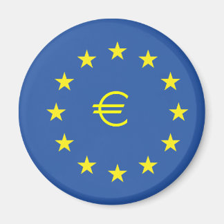 EU-Flagge.mit EURO-Symbol Magnet