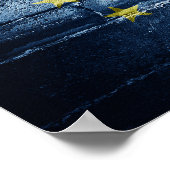 EU-Flagge Poster (Ecke)