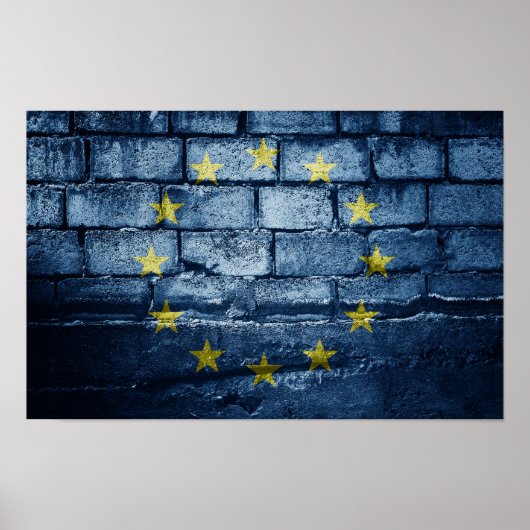 EU-Flagge Poster (Vorne)