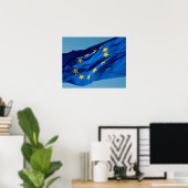 EU-Flagge Poster (Heimbüro)