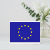 EU-Flagge Postkarte (Stehend Vorderseite)
