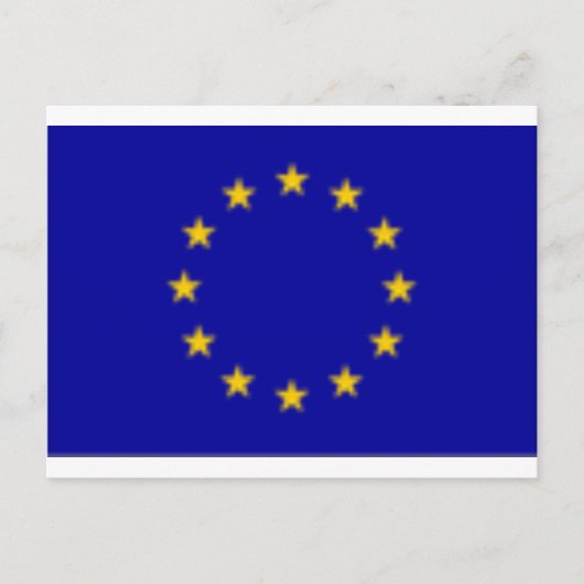 EU-Flagge Postkarte (Vorderseite)