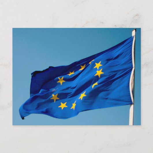 EU-Flagge Postkarte (Vorderseite)