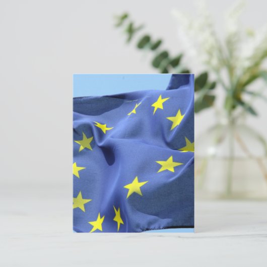 eu-Flagge Postkarte (Stehend Vorderseite)