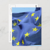 eu-Flagge Postkarte (Vorne/Hinten)