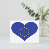 EU-Flagge Postkarte (Stehend Vorderseite)