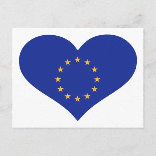 EU-Flagge Postkarte (Vorderseite)
