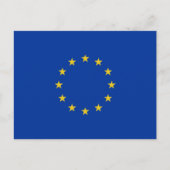 EU-Flagge Postkarte (Vorderseite)