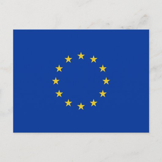 EU-Flagge Postkarte (Vorderseite)