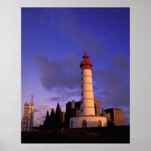 EU, Frankreich, Bretagne, Finistere, St. Poster