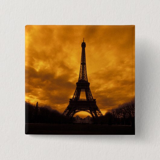 EU, Frankreich, Paris. Eiffelturm. Button (Vorderseite)