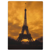 EU, Frankreich, Paris. Eiffelturm. Klemmbrett (Rückseite)