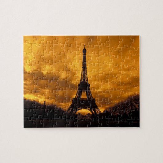 EU, Frankreich, Paris. Eiffelturm. Puzzle (Horizontal)