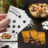 EU, Frankreich, Paris.  Eiffelturm. Spielkarten (In Situ)