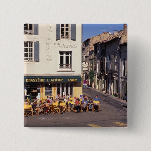 EU, Frankreich, Provence, Bouches-du-Rhone, Arles. Button (Vorderseite)