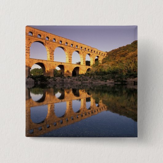 EU, Frankreich, Provence, Gard, Pont du Gard.2 Button (Vorderseite)