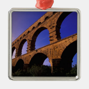 EU, Frankreich, Provence, Gard, Pont du Gard.3 Silbernes Ornament