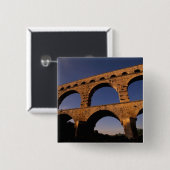 EU, Frankreich, Provence, Gard, Pont du Gard.4 Button (Vorne & Hinten)
