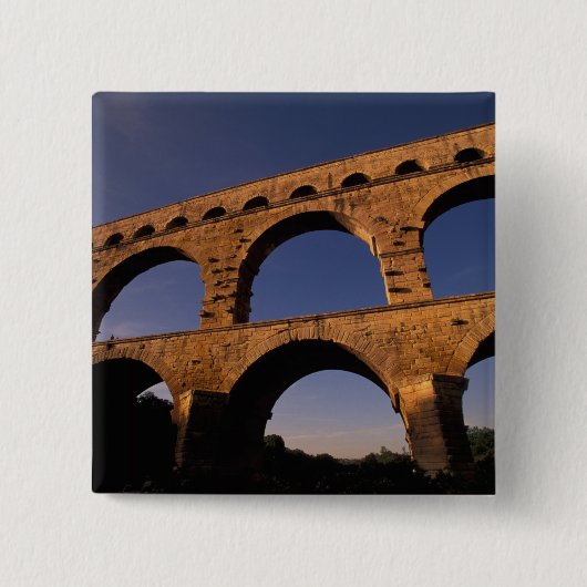 EU, Frankreich, Provence, Gard, Pont du Gard.4 Button (Vorderseite)