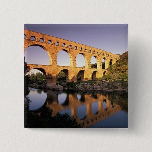 EU, Frankreich, Provence, Gard, Pont du Gard. Button (Vorderseite)
