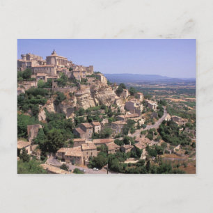 EU, Frankreich, Provence, Luberon, Gordes Postkarte