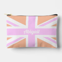 EU Jack / UK Flag in Girly Pink & Orange