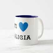 Eu love Galicien Blau Zweifarbige Tasse (VorderseiteRechts)