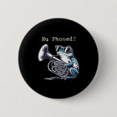 Eu Phoned Funny Euphonium Frog Music Band Pun Button (Vorderseite)