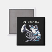 Eu Phoned Funny Euphonium Frog Music Band Pun Magnet (Vorderseite/Rückseite)