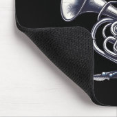 Eu Phoned Funny Euphonium Frog Music Band Pun Mousepad (Ecke)