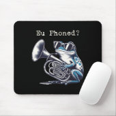 Eu Phoned Funny Euphonium Frog Music Band Pun Mousepad (Mit Mouse)