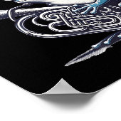 Eu Phoned Funny Euphonium Frog Music Band Pun Poster (Ecke)