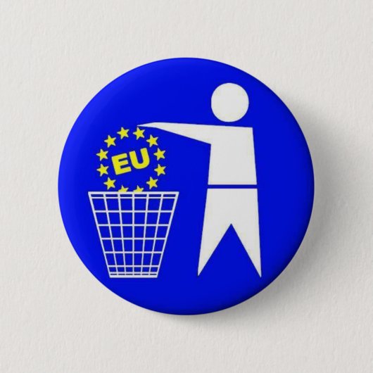 EU-Protest Button (Vorderseite)