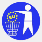 EU-Protest Sticker (Vorderseite)