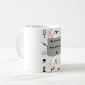 Eu sou um mas não sou Só Camiseta Kaffeetasse (Vorderseite Links)