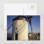 EU, Spanien, Consuegro, La Mancha. Windmühlen und Postkarte (Vorne/Hinten)