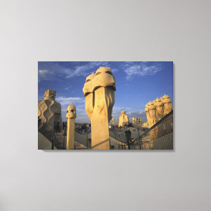 EU, Spanien, Katalonien, Barcelona Antonio Gaudi Leinwanddruck