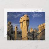 EU, Spanien, Katalonien, Barcelona Antonio Gaudi Postkarte (Vorne/Hinten)