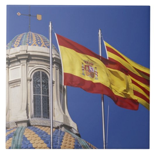 EU, Spanien, Katalonien, Palau de la Generalitat. Fliese (Vorderseite)