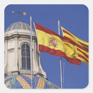 EU, Spanien, Katalonien, Palau de la Generalitat Quadratischer Aufkleber