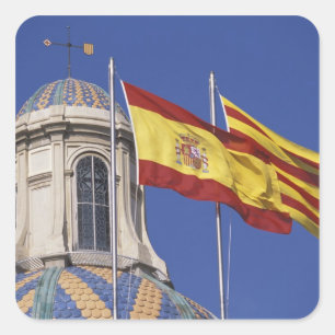 EU, Spanien, Katalonien, Palau de la Generalitat Quadratischer Aufkleber