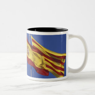 EU, Spanien, Katalonien, Palau de la Generalitat. Zweifarbige Tasse