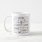 Eu te Amo Kaffeetasse (Links)