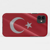 EU-Türkei-Flaggenschwankungen - Case-Mate iPhone Hülle (Rückseite (Horizontal))
