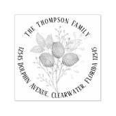 Euacalyptus Moderne einfache Rücksendeadresse Permastempel (Design)